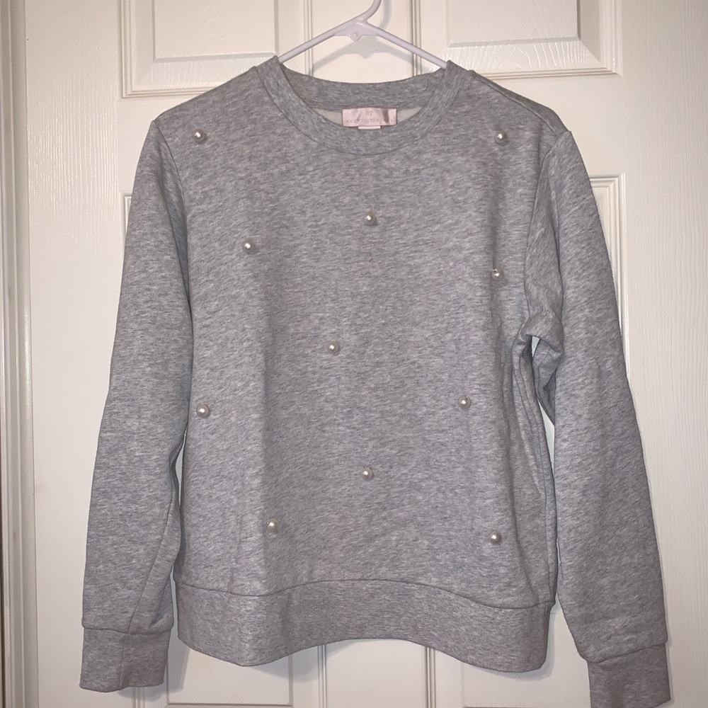 Rachel Parcell pearl embellished sweatshirt size small.